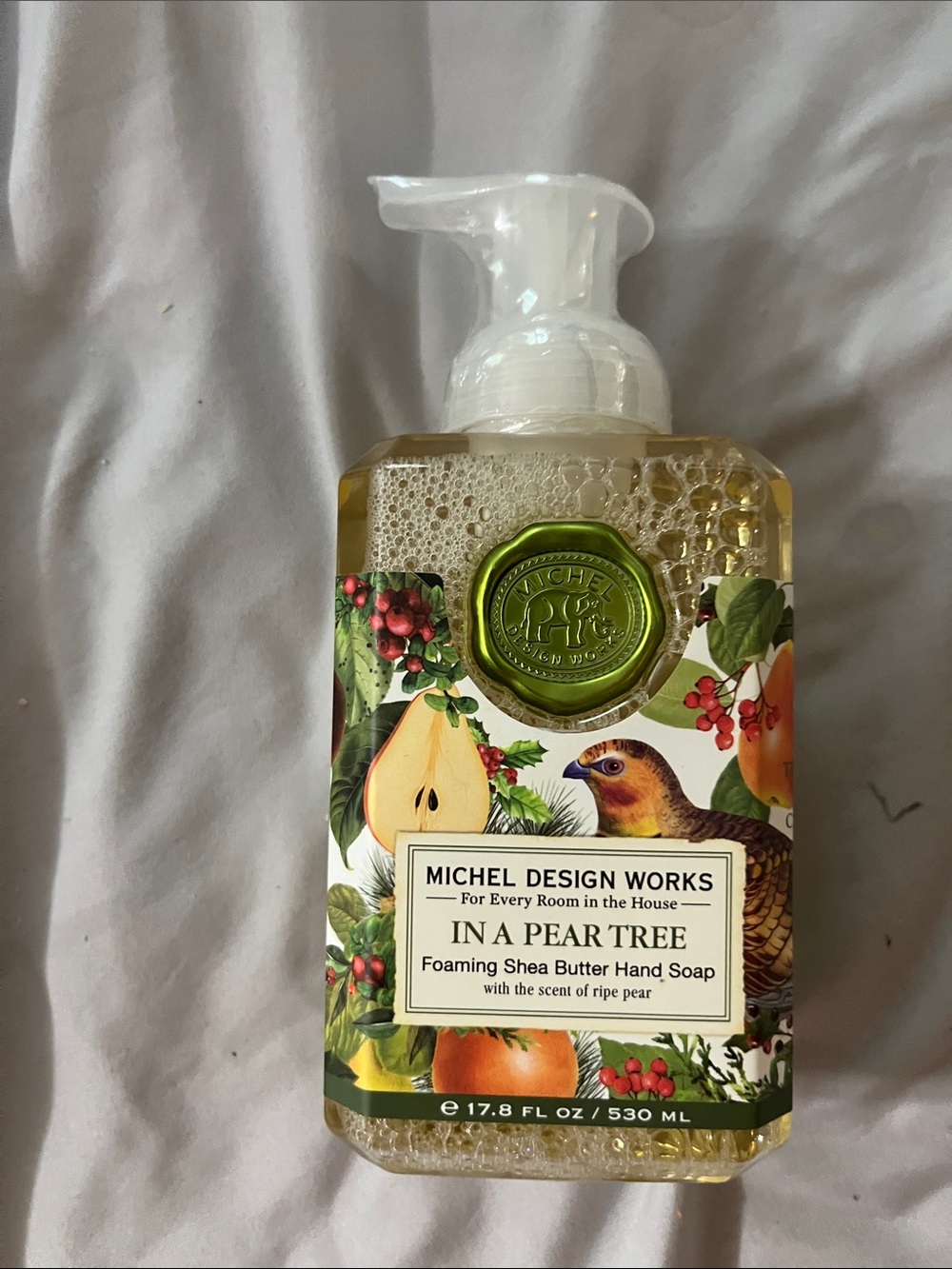 Michael Design Works In A Pear Tree Foaming Shea Butter Hand Soap
